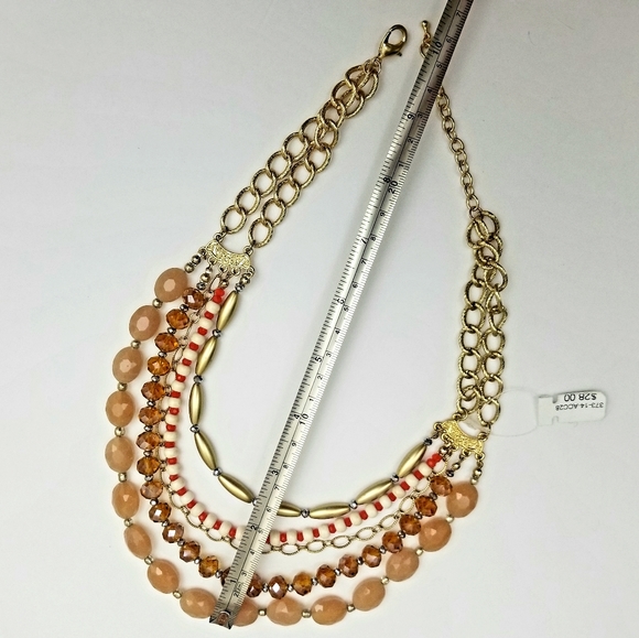 Tiered Necklace in Goldtone - Picture 3 of 4